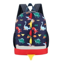 PJTEWAWE ruksaci školske sezone studentski ruksak Smiješni rep slatki dinosaur oblik uzorka šarena modna