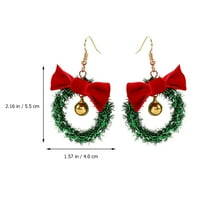 Par Božićno vijenac Minđuše Europski i američki nakit za uši