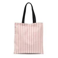 Platno tota torba Slatka ružičasta i bijela Whimmical Fun Playful Cafe Mliječni torba za ponovnu upotrebu