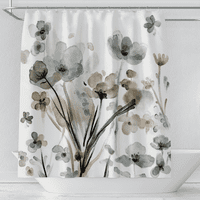 Cvjeta za zavjese od botaničke tuširane tuše moderne minimalističke kućne kade kupatilo kupatilo ukras