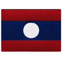 Laos zastava vezene zakrpe za željezo