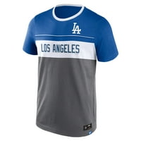 Muške fanatike marke Sive Los Angeles Dodgers Tvrde majicu Win