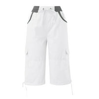 Wefuesd Terrove Hlače Žene Multi džepne pantalone na otvorenom Ležerne prilike obrezane hlače Kombinezone