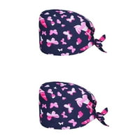Piling bouffan turban kapa s šeširom za čišćenje za žene za žene ružičaste boje