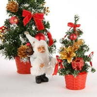 Mini umjetno božićno drvce, božićna ukras za stol i stol za stol malog božićnog borovog stabla, savršen