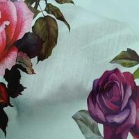 Onuone pamučne kambričke tkanine odlazi i ruža akvarelska tkanina od dvorišta široko
