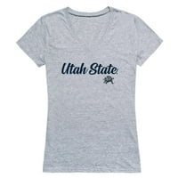 Utah Državni univerzitet Aggies Womens Script Tee Majica Bijela 2xL