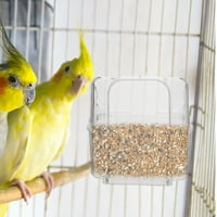 Hemoton Birdcage Vanjska hrana BO Bird Cage Food Bo Bird Food Bowl Prozirni hranilac ptica