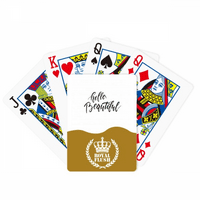 Pozdrav prekrasan quote handwrite Royal Flush Poker igračka karta