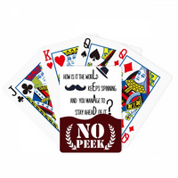 Pitanje liderima Poznati Quote Peek poker igračka karta Privatna igra