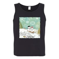 Divlji bobby, pusti snjež za snijeg snijeg pahuljica božićna grafička tenka vrh, crna, velika
