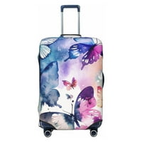 Putni zaštitnik prtljage zaštitnik, ružičasti akvarel leptir poklopci za prtljag, srednje veličine