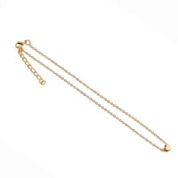RONG YUN Crystal Heart ogrlica za žene modni klasični luksuzni Rhinestones Gold Jedna veličina