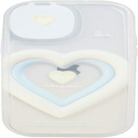 Kompatibilan sa iPhone Pro Maxom, Bež plava slatka slatka ljubavna heart kamera za ogledalo Orgolo na