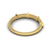 Dijamantni vječni prsten, ručno rađen ružičasti zlatni prsten, poklon za mamu, obećajući prsten, poklon