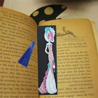 Kožna kantaža Bookmark Art Craft 5D Djelomični bušilice zanat za obrtni rešetki Duga haljina dama Dijamantna