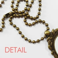 Kina Bell Paviljon Bower Antiquity antikne ogrlica Vintage perla Privjesak za privjesak