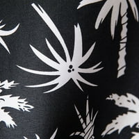 Muške majice, muške havajske majice kratkih rukava tiskani gumb prema dolje ljetne majice na plaži vrhovi