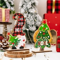 Rutiya Božić gnome ukras trajni drveni ukras za višekratnu upotrebu za svečane uređenja za odmor