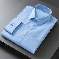 Polo majice za muške majice u boji dugih rukava casual poslovna majica bez peglanja