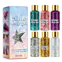 Sjaj za usne Glitter Gel Face Body Up Glitter gel performanse šminkeri šminke od sjaja Gel Bull Glitter