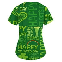 Ženske majice sa ljekarom St.Patrick's Žene vrhovi kratkih rukava V-izlazak V-izlazni vrhovi plus veličine