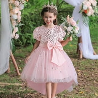 Rovga casual haljine za djevojčice Ljeto bez rukava na rukavima za cvijeće princeze haljina modne torbe