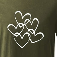 Majica za odrasle ultra pamučna majica Valentinovo, puni u boji, majica s kratkim rukavima, majica s