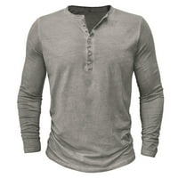 Modne marke Muške košulje dugih rukava casual grafički pulover Henley opušteno fit pulover Novi dolasci