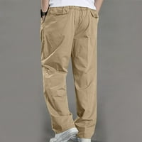 Muške ravnotežne ležerne pantalone plus veličina Sportska boja Slim Fit Cargo Hlače