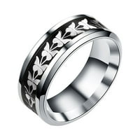 Nakit Erfly Ring Jednostavan i stilski čelik za repni prsten divlji temperament