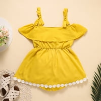 Rovga Kids Girls Girls Baby Toddler BodySuits Ljeto bez rukava Ruffles Solid Boja odjeća za odjeću
