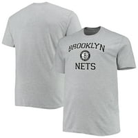 Muška heather siva Brooklyn mreža Big & Visoka majica srca i duše
