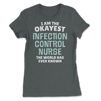 Smiješna majica za kontrolu infekcije - ja sam na dole