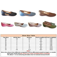 Ženske cipele izdužene klinove čvrste boje sandale Žene povremene žene klizne na zelenu 4,5
