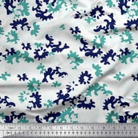 Soimoi Green Satin Silk tkanina kamuflažna tekstura Dekor tkanine Široko dvorište