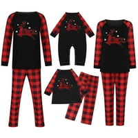 Božićna porodica Pajamas Podudarni setovi Xmas Usklađivanje PJS za odrasle Kids Holiday Home Reindeer