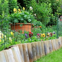 Zelena ukrasna vrtna ograda za pseć ljubimcu
