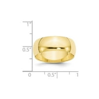 10ky pola okrugle veze veličine 6. u 10K žutom zlatu