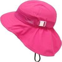 Baby sunčani šešir Dječji dječaci Djevojke široke rubne kape za plažu sa sunčanim naočalama UPF 50+