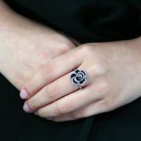 Ženski prsten Anillo para mujer y ninos unise dječji prsten od nehrđajućeg čelika sa vrhunskom kristalnom