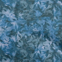 Onuone baršunal plava tkanina apstraktna cvjetna šivaća tkanina od dvorišta otisnuta Drive odjeće šivica