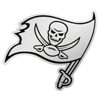 Muška antigua Heather Siva Tampa Bay Buccaneers Metalik logotip pobjeda punog zip hoodie