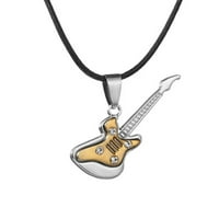 YUBNLVAE ogrlice i privjesci Personalizirani par gitarski čelični privjesak poklon od nehrđajućeg nakita
