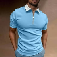Tking modne muške majice Ljeto Muški sportski prozračni kratki rukav Golf Muški patentni patentni patentni