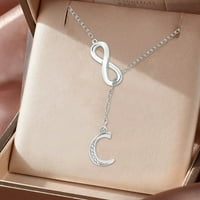 Heiheiup u obliku tassel srebrne početne ogrlice za žene srebrne ogrlice za žene A Z abeceda Ženska