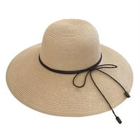 Žene Ljeto široko široko jamska šešir na plaži Sklopivi šešir za sunčanje Floppy Roll Up up upf 50+