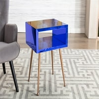 Mirrored End Table Modern Elegant Bedside Table Acrylic Mirror Finish Nightstand Sofa Chair Side Table