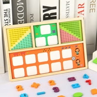 Drvene nastave matematičke kalkulatore igračaka sigurna drvena matematička ploča za matematiku za toddlerovu