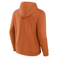 Muške fanatike marke sagorele narančaste Texas Longhorns Archorns Arch & logotip priključak Twill pulover